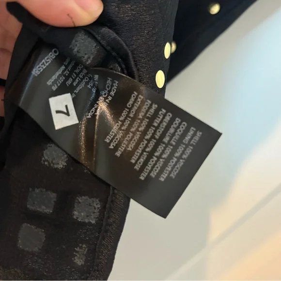 Anthropologie Black Sleeveless Embellished Mini Dress - Picture 10 of 13